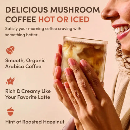 RYZE Organic Mushroom Coffee, Adaptogenic Blend, 30 Servings